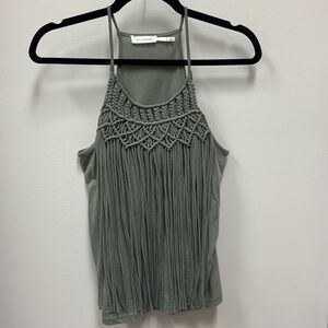 Macrame Crochet Detail Tank Top